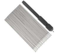 WRITWAA Juego de Recambios para Bolígrafos de Negro 20 Núcleos de Negra, Carcasa Resistente para Marcadores de Piel, Kit Auxiliar Profesional para Precisión