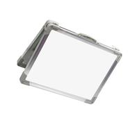 WRITWAA Pizarra Magnética de Superficie Clara Doble Cara Plegable de Escritorio Aleación Metálica y Abs para Educación Escolar y Uso Fácil de Borrado en Seco