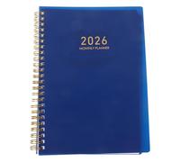 WRITWAA Planificador Semanal 2026 Encuadernación Doble Alambre y Tapa Dura Azul, Agenda Profesional para Reuniones y Toma de Notas, Organizador Diario A5 para Productividad