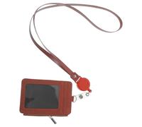 WRITWAA Portatarjetas con Gancho y Soporte para Identificación con Cordón Retráctil Funda Resistente para Tarjetas de Trabajo para Credenciales