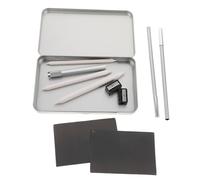 WRITWAA Set de Lápices para Cerámica con Estuche Portátil y Sacapuntas, Incluye Difumino y Prolongadores para Artistas de Cerámica en Creación Artística y Aula