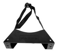 WRITWAA Soporte de pared para tanque de gas negro ABS de 40 litros, soporte para cilindro con correa estable para uso en laboratorios y embarcaciones
