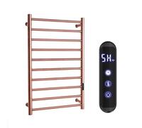 WRJAHCG Toallero Electrico Baño Calentador De Toallas Electrico Pared | Acero Inoxidable Toallero Radiador Electrico 10 Varillas Secatoallas Electrico Pared Con Termostato y Temporizador, Conectar
