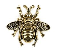 WSQHAO Tiradores de muebles latón con forma abeja, pomo for armario, 2 uds Para Gabinetes De Cocina