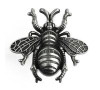 WSQHAO Tiradores de muebles latón con forma abeja, pomo for armario, 2 uds Para Gabinetes De Cocina