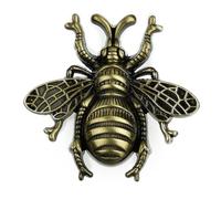 WSQHAO Tiradores de muebles latón con forma abeja, pomo for armario, 2 uds Para Gabinetes De Cocina