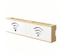 Wswqop Gabinete Pared para Router Wihigh- Compacto Armario Organizador Cables Televisión Multifuncional Soporte Móm para Dormitorios,