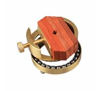 Wsymxuo Soporte Giratorio para Sellos Base de Grabado Mordaza Ajustable Portasellos de Latón Cuerpo Robusto con Latón y Bloque de Madera Apriete Preciso con, Pequeño, Eje Dividido