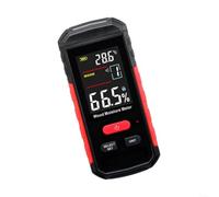 WT635 Medidor de humedad de madera Pantalla digital 8 niveles ajustables para madera y materiales de construcción LCD retroiluminado Sensor de temperatura de bloqueo de datos recargable para batería