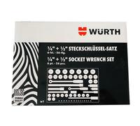 Würth 1/4 + 1/2 Llave de Vaso Surtido 56 Piezas en Maletín
