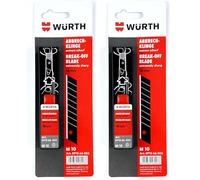 -Würth 4050382482266 - 10 cuchillas de repuesto muy afiladas,18 mm (Paquete de 2)