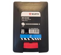 Wuerth Juego de brocas para metal Ø 1,0-10,0 x 0,5 mm, HSS DIN 338 tipo RN 130° 19 piezas, surtido de brocas en espiral, ZEBRA-Premium