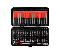 Würth Juego de puntas de 105 piezas - Amplia gama de puntas estándar y de seguridad para ejecución corta y larga Bitbox Bitset