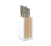WÜSTHOF Classic bloque para cuchillos con 7 cuchillos, Velvet Oyster (gris)