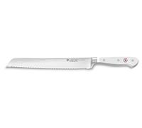 WÜSTHOF Classic cuchillo pan con doble dentado de precisión 23 cm, blanco