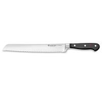 WÜSTHOF Classic cuchillo pan con doble dentado de precisión 23 cm, negro