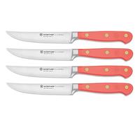 WÜSTHOF Classic juego de cuchillos bistec con 4 cuchillos 12 cm, Coral Peach (naranja)