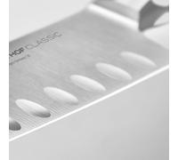 Wüsthof - Cuchillo Santoku blanco clásico, con filo dentado, de 14 cm