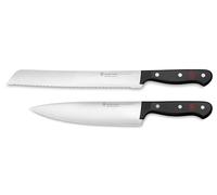 Wüsthof Gourmet Juego de cuchillos con 2 cuchillos de cocina, negro