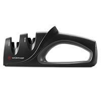WÜSTHOF Mano Precision Edge-Afilador de Cuchillos de 2 etapas, sintético, Negro, Two-Stage