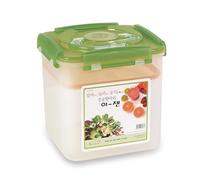 Wuiil E-Jen Premium Kimchi, Sauerkraut Container Probiotic Fermentation with Inner Vacuum Lid (Earthenware Green, 1.6 gal/ 6.4L)