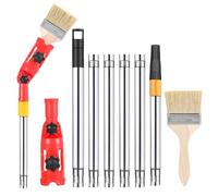 WUISOLQP Extensión de pincel multiángulo, pincel de extensión, barra de pincel para techo, 170 cm, rotación de 180°, telescópico retráctil con pincel, extensión de pincel universal, para techos altos