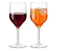 WUITOKI - Copas de plástico, 2 unidades, 25 cl, reutilizables | Apto para lavavajillas, irrompible, libre de BPA