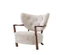 Wulff ATD2 Sillón de Piel de Oveja Moonlight/ Nuez