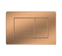 Wunderbad Placa de accionamiento compatible con Geberit Duofix Sigma/Delta/Basic para 2 lavados de cantidad (acero inoxidable oro rosa)