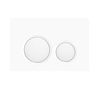 Wunderbad Placa de pulsador negro mate, compatible con Geberit Sigma UP 320, 1 unidad (blanco brillante)