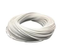 Wunilatev Cable Calefactor de Suelo cálido de Caucho de Silicona | Blanco, 2 mm, 1-100 metros, 0,3-588 ohmios/m, 5-48 V, escenario de uso: for calefacción por suelo radiante(2Meters*120)