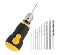 Wupiusa Taladro Manual, Mini Taladro de Mano, Juego de Herramientas Portátil, Taladro de Mano Pequeño, Taladro de Mano para Carpintería para Joyería Modelo