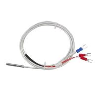 WUPLKCUIJ Sensor de Temperatura PT100 termopar de Acero Inoxidable con Cable de 0,5/1/2/3/4/5M Que detecta Alta Temperatura a Prueba de Agua(PT100 Type 1M)