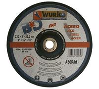 Wurko - Disco abrasivo 230 x 3 x 22 mm Corte Hierro
