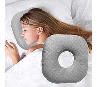 Wuronsa Almohada para Perforación de Oreja para Personas que Duermen de Lado con un Agujero para la Oreja para CNH y Dolor de Oído, Inflamación de Oído, Úlceras por Presión, Almohada de Algodón en