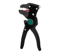Wusvive Alicates automáticos para pelacables, 175 para x 82 mm | Tope y fuerza de longitud ajustable, incorporado, acero al carbono, para cables de cobre/aluminio, agarre ergonómico 2 en 1
