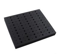 Wusvive Bandeja organizadora de almacenamiento de brocas de enrutador para | Capacidad para brocas de 127 x 0.5 pulgadas y 60 x 1/4 pulgadas, espuma EVA de alta densidad, ajuste seguro y cómodo