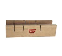 Wuto Corta Ingletes Doble con Soporte de Madera 250 x 55 mm