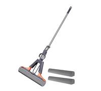 Wuvfojca Fregona De Esponja Autoescurrible Mopas De Esponja Fregona Rodillo para Piso con Mango Ajustable Suave En Seco Y Húmedo para Baldosas Laminado Limpieza De Suelos De Madera Dura
