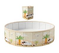 Wuvfojca Piscina Plegable - Bañera Infantil Antideslizante | Piscina Infantil De Chapoteo,para Niños, Niñas, Mascotas, Jardín Trasero, Camping, Playa, Guardería, Jardín, Parque, Patio, Patio Interior
