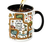 Wuvfojca Taza Para Café Para Papá,330 ml Novedoso con Impresión Mapa Coche | Tazas de Cerámica Divertidas | Para Hombres Mujeres Papás Esposos Mamás Niños Oficina Adultos Día Del