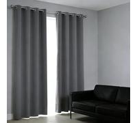 WUXXIANG Cortinas Opacas 230 x 220 cm Frio y Calor, Ruido Reducción, Opaca, Termica Aislante Frio, con Cinta Fruncida, Suave Cortinas Interior para Salon, Habitacion, Comedor, Gris