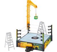 WWE Money In The Bank - Juego de Anillo de Dinero en Efectivo con 2 Modos de Juego y más de 40 Sonidos y Frases, Incluye grúa lanzadora, escaleras y maletín, 13 x 20 Pulgadas, JGR83