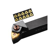 WWLNR1616H08 Portaherramientas de torneado externo WNMG Insertos de carburo WWLNR Barra de torno Juego de herramientas de corte CNC(Stainless (R0.4))