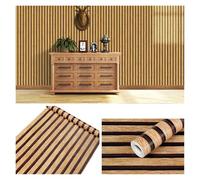 WWPMNQD Papel pintado Papel tapiz autoadhesivo de rayas cuadrícula for pared, decoración del hogar y habitaciones para dormitorio(Color2,45cmx500cm)