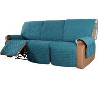 WWQQKJ Funda de sofá Reversible Fundas for sillas Relax 1/2/3 plazas Antideslizante Impermeable for sofás reclinables Fundas de sofá Acolchadas con Bolsillos de Almacenamiento(10,3 persone)