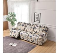 WWQQKJ Funda elástica for Silla reclinable Relax, Funda for sofá de 1, 2 y 3 plazas, Antideslizante(B,3 Seat (8pcs))