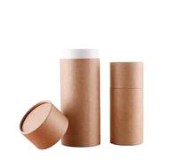 WXBCDS Tubo redondo de papel Kraft 10/20/30 piezas | Botella Embalaje Caja Cartón Contenedor de envío(Brown,10ml,30pcs)