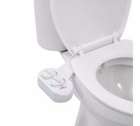 WXGTBKPR Juego de accesorios para bidé, asiento de inodoro, agua fría y | Autolimpiante, Presión de agua ajustable, Sin electricidad, Adaptador de latón