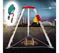 WXPGFEQ Kit de trípode de Rescate de Emergencia: Sistemas de protección contra caídas para Espacios confinados, Capacidad de elevación de 1200/1800/2600 lbs, Equipo de cabrestante de 20/30 m para op
